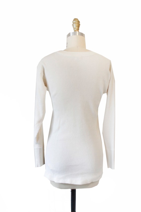 Vintage Ivory Long Underwear Top - image 3