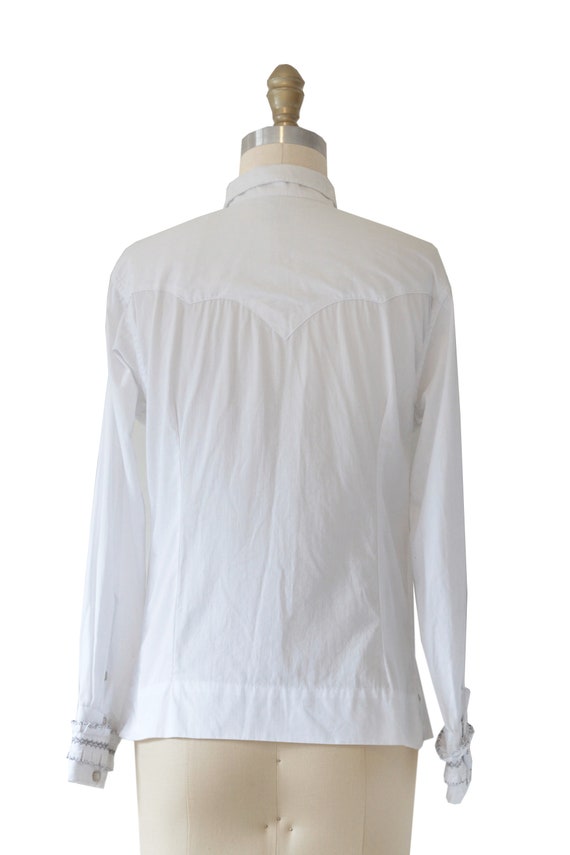 Vintage Tem-Tex Western Sportswear White Shirt - image 4