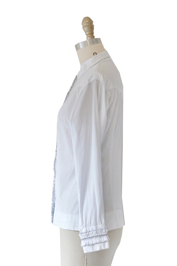 Vintage Tem-Tex Western Sportswear White Shirt - image 5