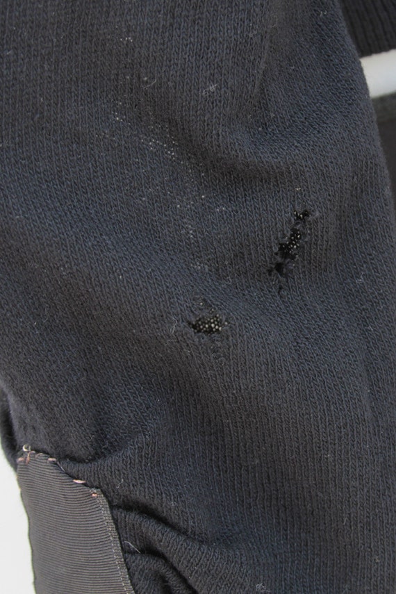 Black Vintage Cardigan Beaded Sweater - image 4