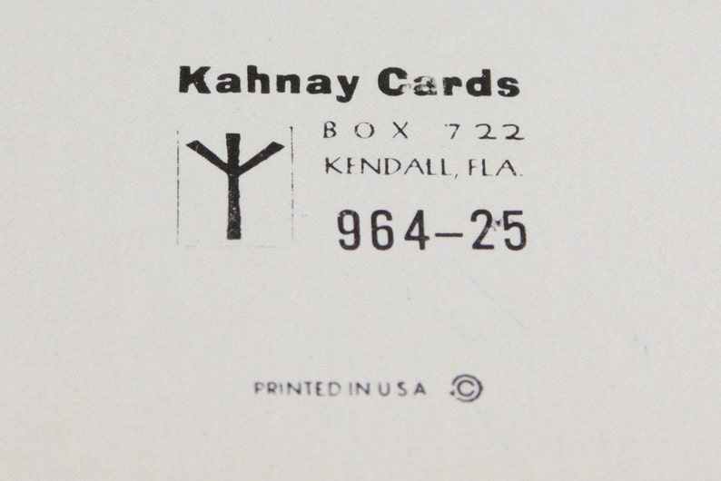 Vintage Kahnay Cards Funny Greeting Card image 3
