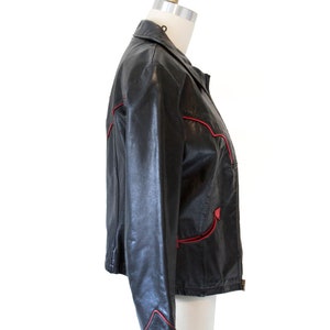 Vintage Black Leather Oshwahkon Jacket image 4