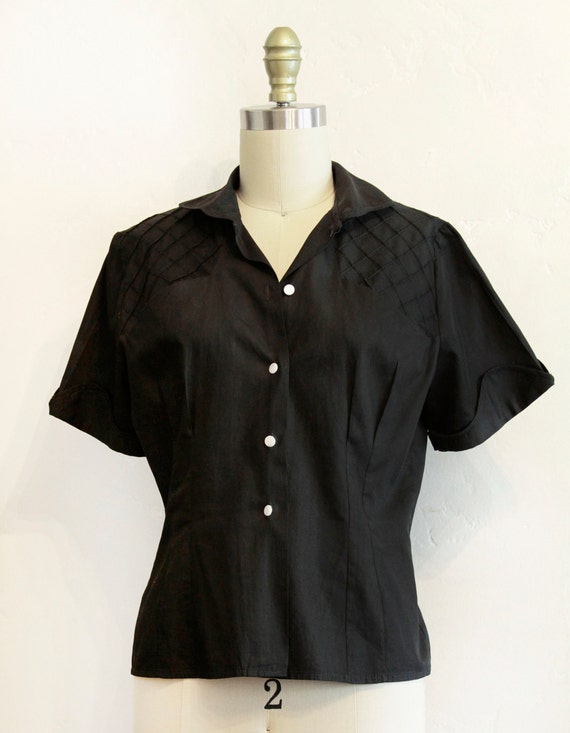 Black Vintage Blouse