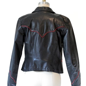 Vintage Black Leather Oshwahkon Jacket image 5