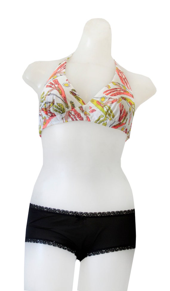 Vintage Bathing Suit Halter Top Gem