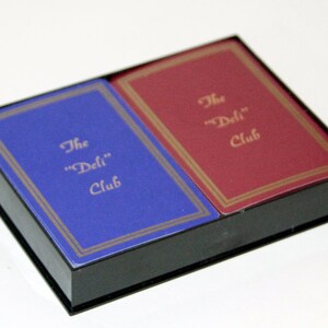 Vintage Playing Card Set in Original Box from The &quot;Deli&quot; Club