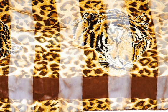 Animal Print Vintage Scarf - image 5