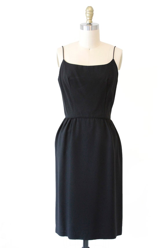 Black Vintage Cocktail Dress - image 1