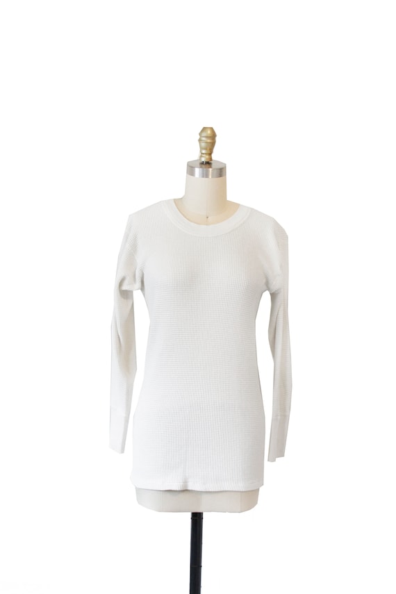 Vintage Ivory Long Underwear Top - image 1