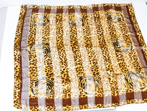 Animal Print Vintage Scarf - image 3