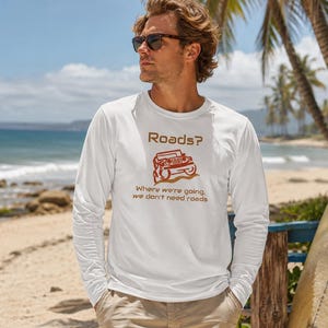 Off-Road-Langarm-Shirt | Straßen? Wo wir hingehen, brauchen wir nicht das Langarm-Shirt von Roads | Leistung UPF 30+