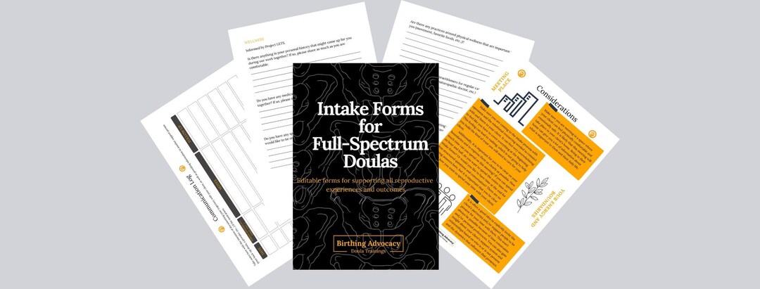 Spectrum Intake Form Full Spectrum Intake Forms - Etsy