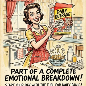 Grappige media satire print bundel set van 3, sarcastische nieuws humor kunst aan de muur, algoritme poster, Breaking News decor, Instant Download