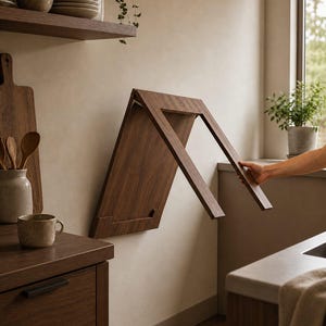 An der Wand befestigter Klapptisch, platzsparender Schreibtisch, Murphy-Tisch, faltbare Küche, Esstisch, kleine Raummöbel in Sondergröße