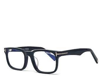 Tom Ford Rechthoekige Bril 53mm / Blauwlichtfilterbril / Zwart TF 6006 Optisch Unisex Montuur