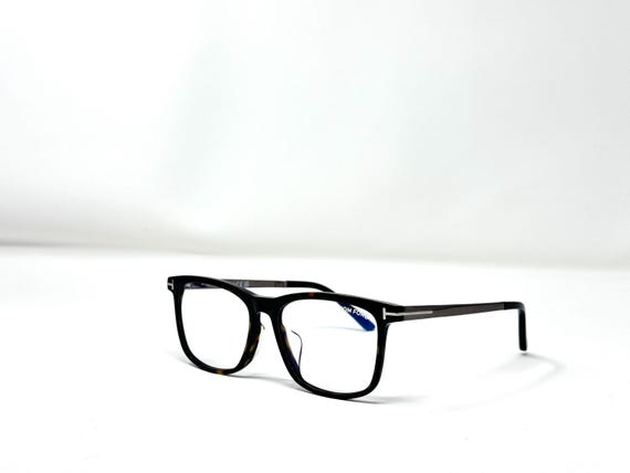 Tom Ford 55mm Rectangular Dark Tortoise Eyeglasse… - image 3