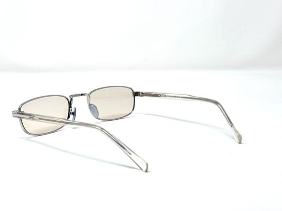 Prada Silver Rectangular Vintage Style Frame - Li… - image 6