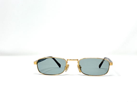 Prada B54S Gold Tortoise Rectangular Vintage Styl… - image 3
