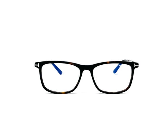 Tom Ford 55mm Rectangular Dark Tortoise Eyeglasse… - image 2