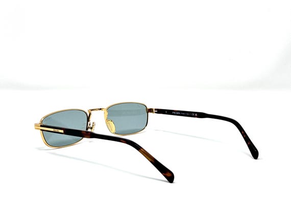 Prada B54S Gold Tortoise Rectangular Vintage Styl… - image 5