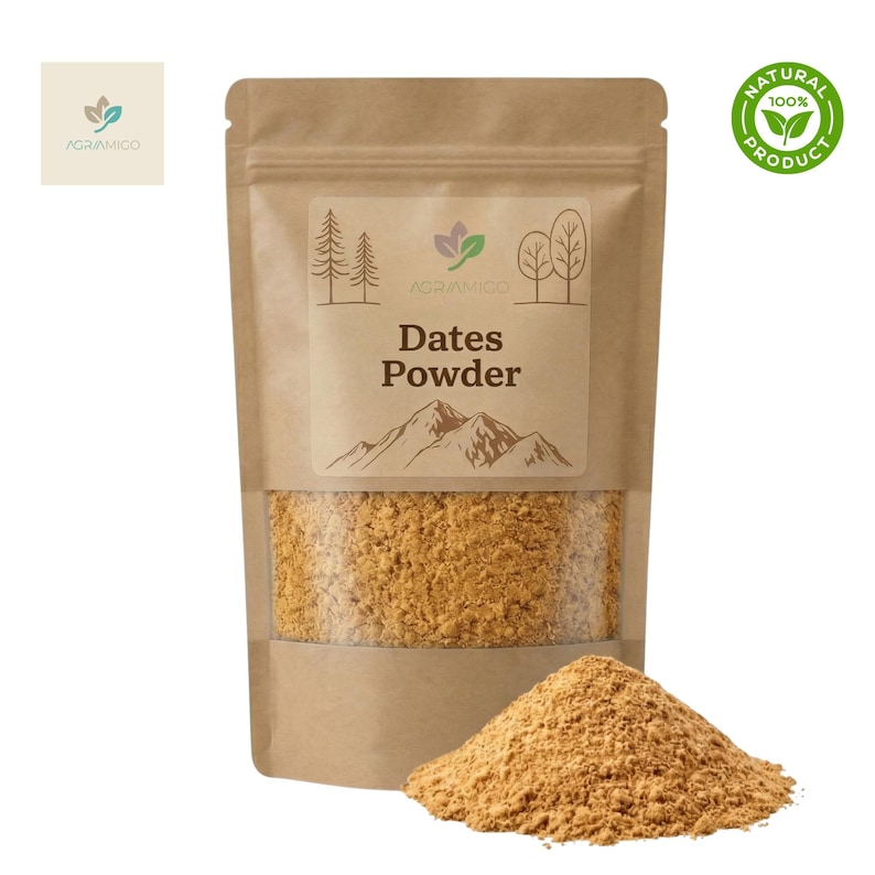100% Natural Dates Powder | Fine Ground Baking Sweetener Ingredient - Etsy