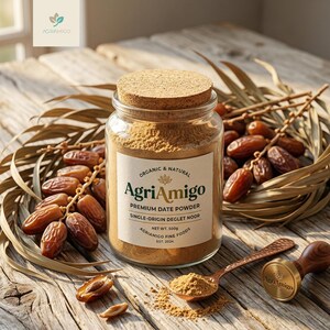 Polvo de dátiles Deglet Noor / Edulcorante natural, ingrediente para repostería