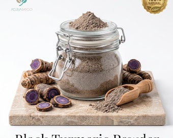 Black Turmeric Powder | Kali Haldi | Curcuma Caesia | Rare Herbal Skincare Powder