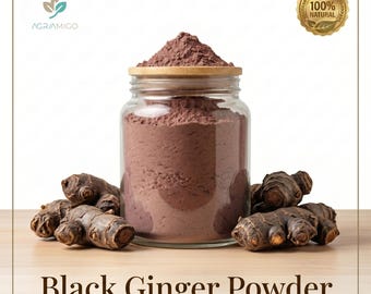 Black Ginger Powder | Kaempferia Parviflora Root | Thai Herbal Supplement Ingredient
