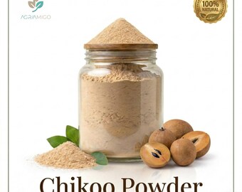 Poudre naturelle de chikoo | Cuisson au fruit de la sapotille, ingrédient du smoothie