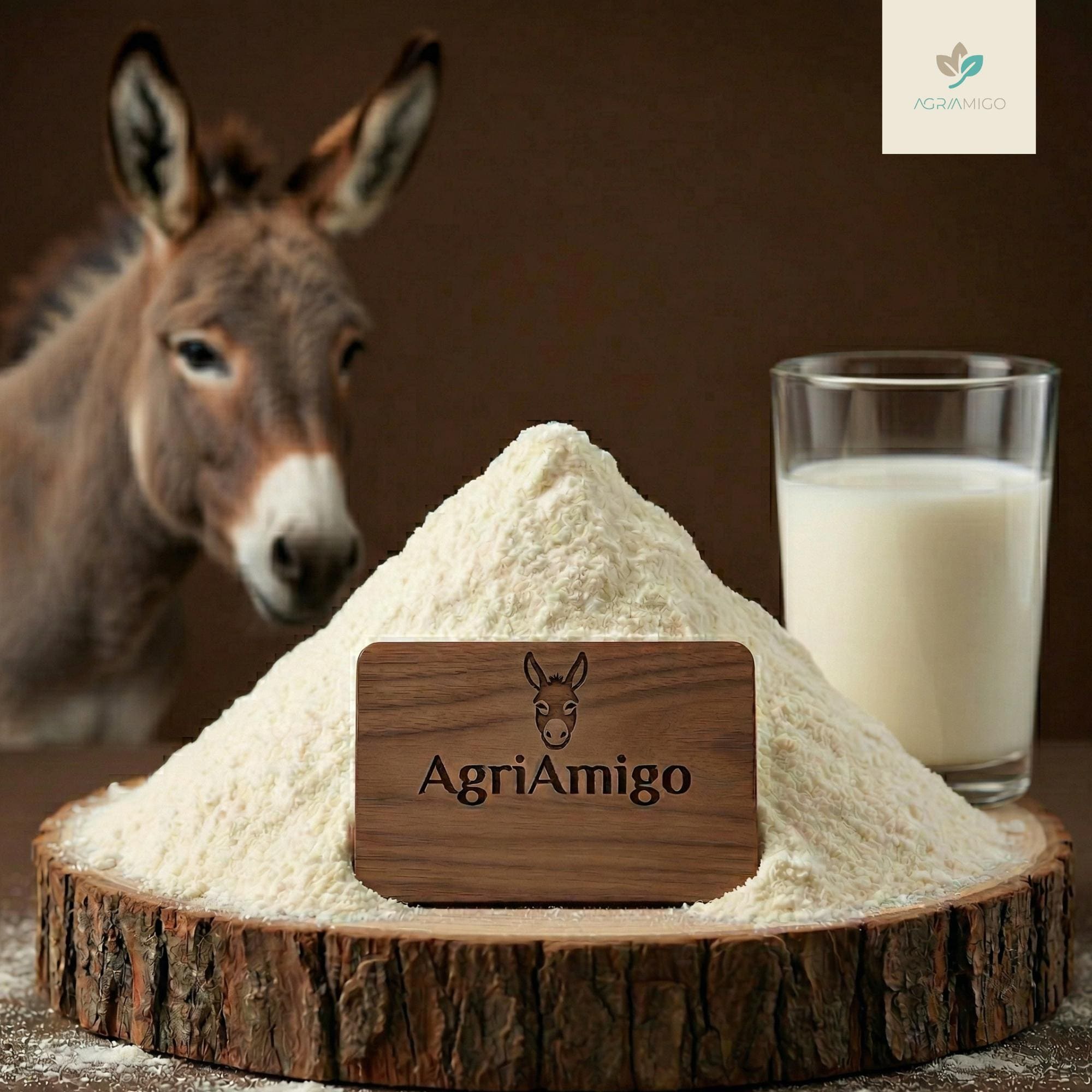Pure Donkey Milk Powder - Dried Natural Dairy Powder Rich & Creamy Gluten-Free 