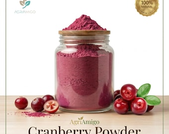 100% Natural Cranberry Powder | Fine Ground Smoothie & Baking Ingredient