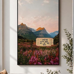 Inspirational Mountain Poster Mockups | Aesthetic Wall Art Display | Modern Interior Frames | Quote Poster Presentation | Motivational Art