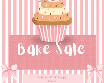 Custom Canva Bake Sale Templete