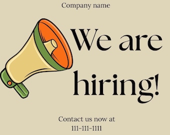 Custom Canva Hiring Templete