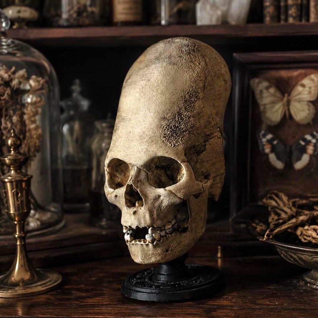Inca Scull Peruvian Elongated Skull, Forbidden Incan Relic, Ancient Archaeological ...
