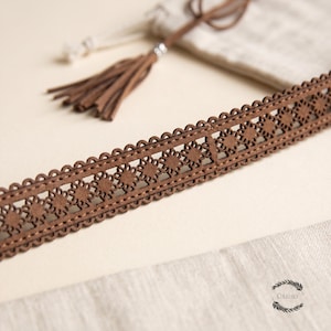 Boho Hollow Out Waist Belt for Women, Braided Microfiber Leather Dress Belt with Tassels, Vintage Cinch Waist Chain, Summer Vacation Gift image 6