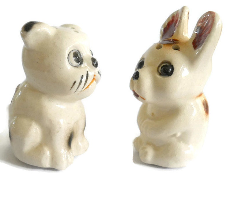 Vintage Puppies Salt and Pepper 1940s
