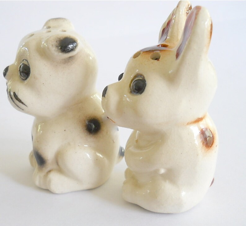 Vintage Puppies Salt and Pepper 1940s