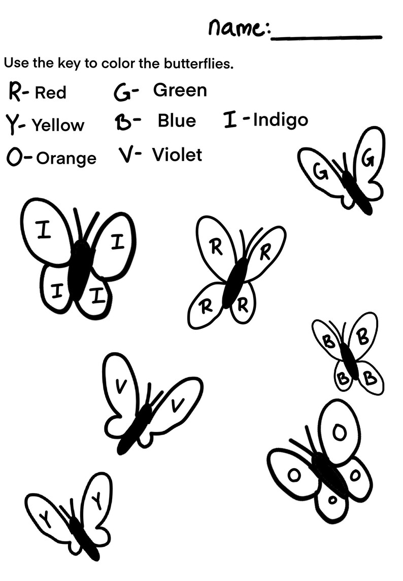 5 Spring Digital Coloring Pages - Etsy
