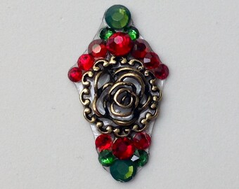 Gold Garden Rose Swarovski Crystal Bindi