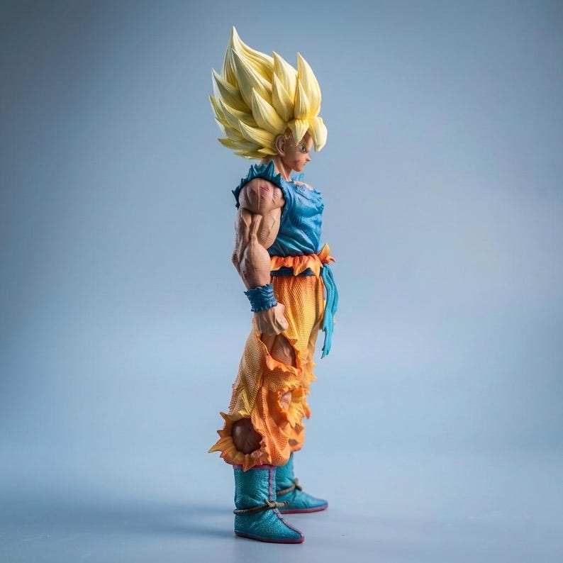 Super Saiyan Son Goku Figurine – 3D Dragon Ball Z Statue 28cm ...