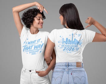Eu Quero Assim | Camiseta do Show de Düsseldorf 2026 | Camiseta Unissex para Fãs | Rumo ao Milênio | ESTAMPA NA FRENTE E NAS COSTAS