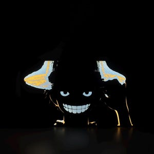 One Piece LED-ljuslåda | Luffy nattlampa | Skrivbordsdekor och stämningsbelysning | EU-nätadapter ingår