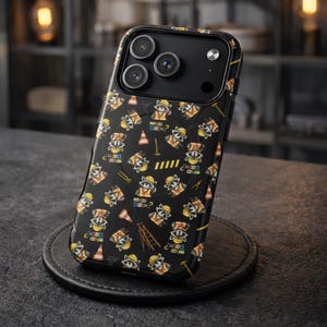Construction Worker Pattern Phone Case, No Per Diem Script | Tough Magnetic Case