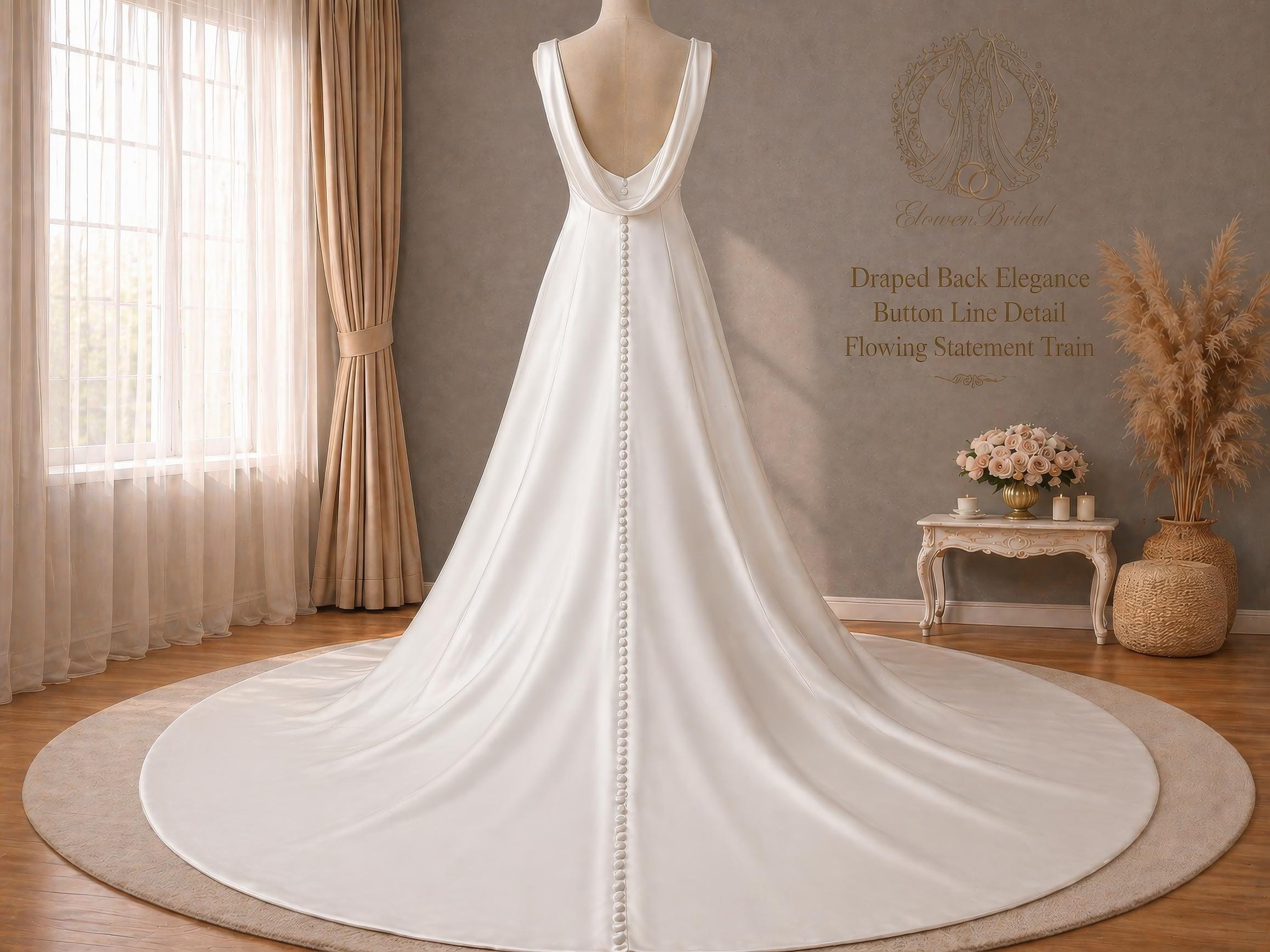 Backless White Gown