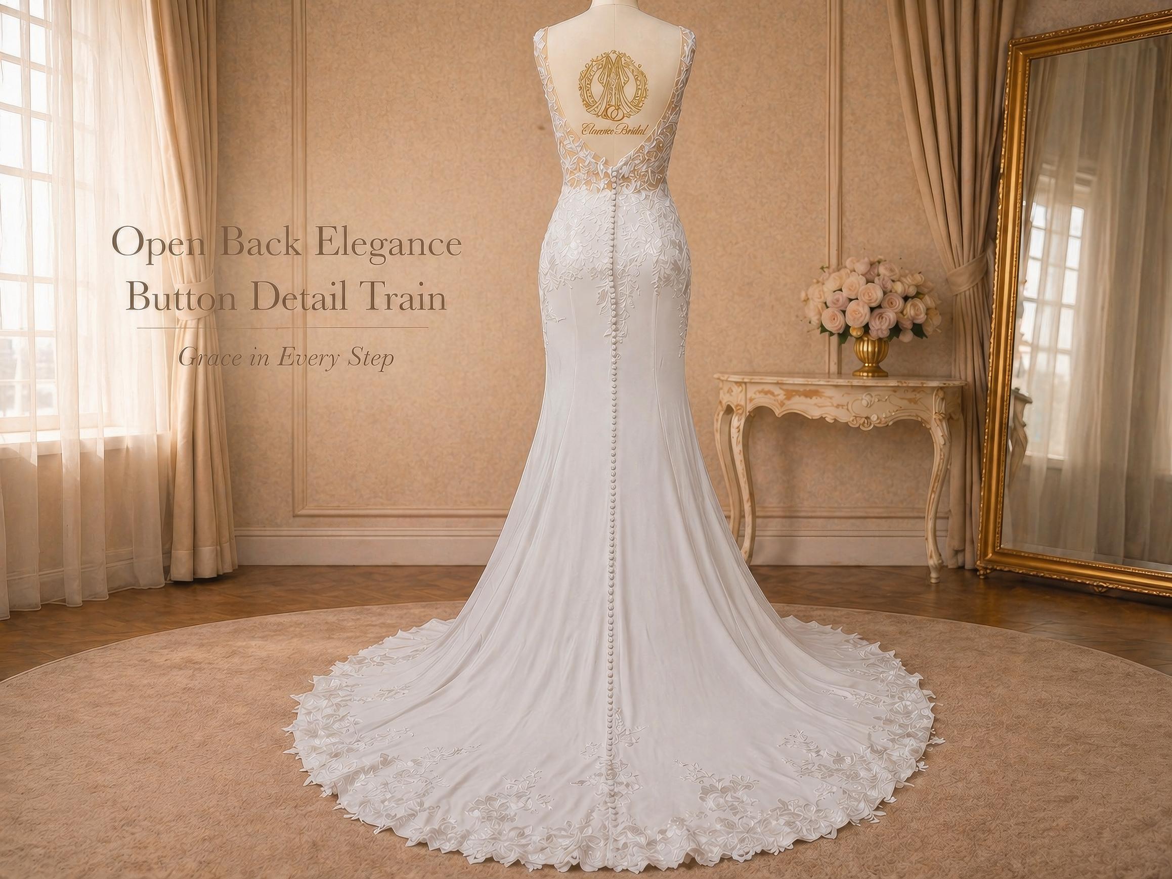 Button Back Wedding Dress - Etsy