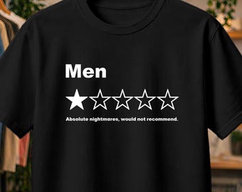 T-Shirt mit Ein-Stern-Bewertung für Männer, lustiges, sarkastisches Herren-T-Shirt, absolutes No-Go-Shirt, Single-Shirt für Frauen, Dating-Humor