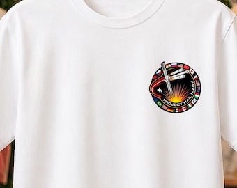Project Hail Mary Fan Shirt, Sci-Fi Mission Patch Style Printed Tee, Andy Weir Book Lover Gift, Space Exploration Astronomy Fan Apparel