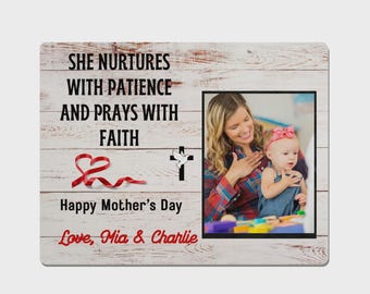 Mother's Day Christian Photo Board for Mom gift