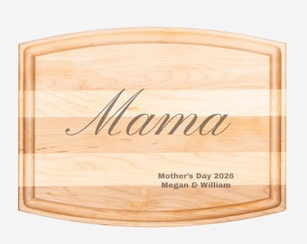 Personalized Walnut Cutting Board, Engraved Charcuterie Board, Mother's Day Gift